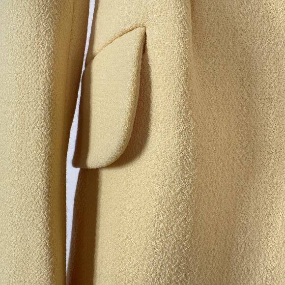 Emilia Wickstead Butter Yellow Wool Crepe Aiden Jacket Size UK 8 US 4 Retro NWT - Picture 6 of 14